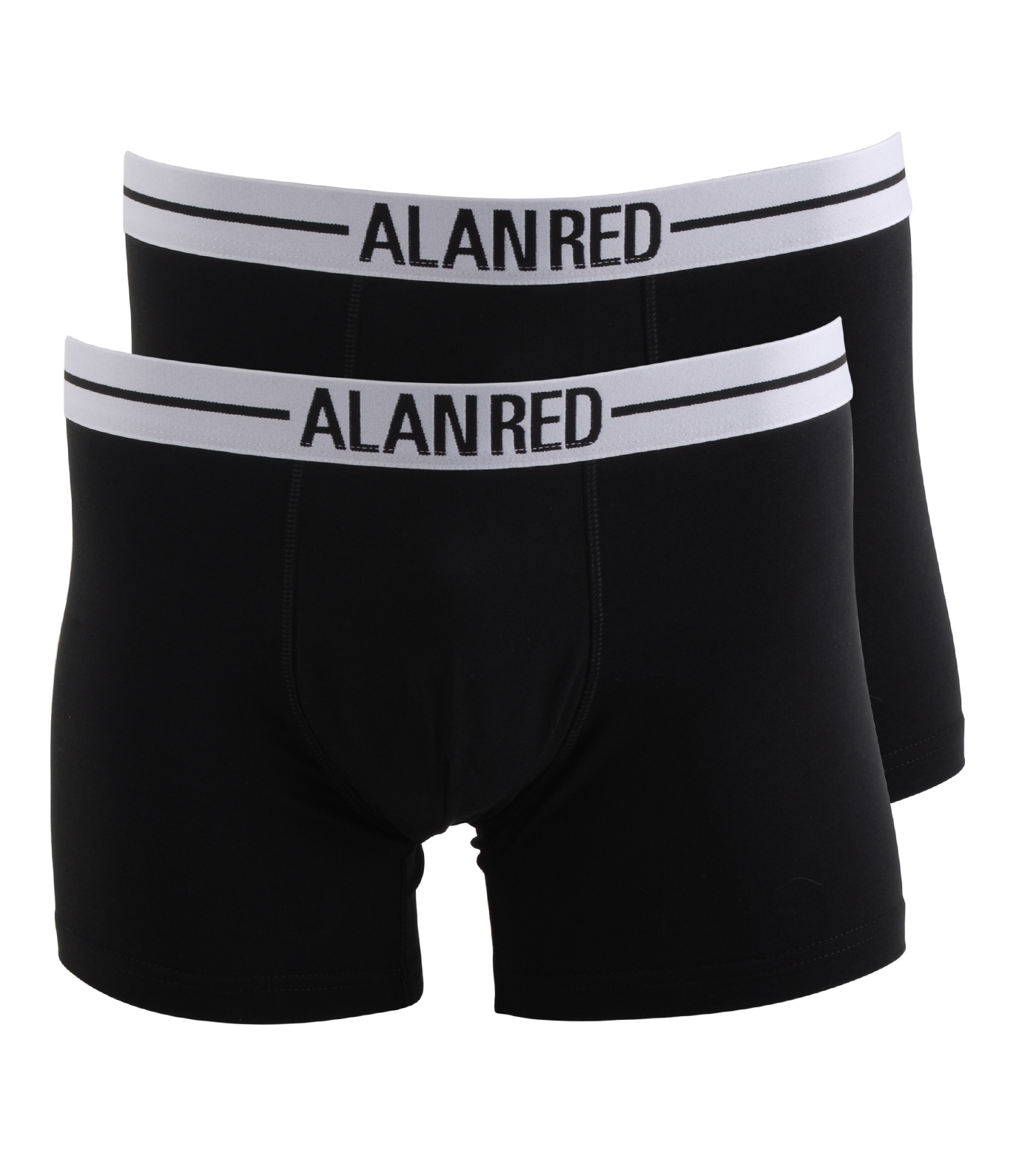 Alan Red boxershort Lasting - zwart/zwart 2-pack