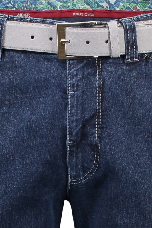 Meyer jeans, Chicago, donkerblauw, met steekzak