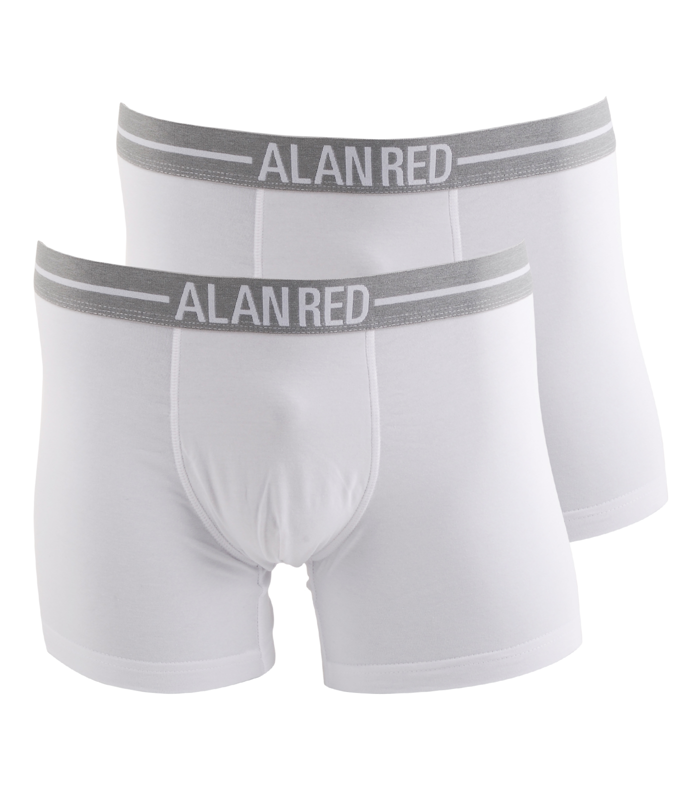 Alan Red boxershort Lasting - wit/wit 2-pack