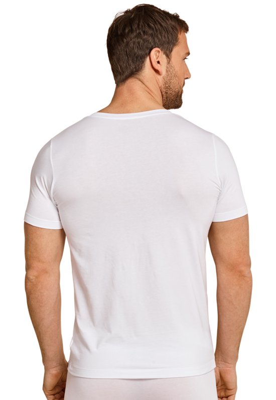 Schiesser Long Life Soft - t-shirt v-hals wit