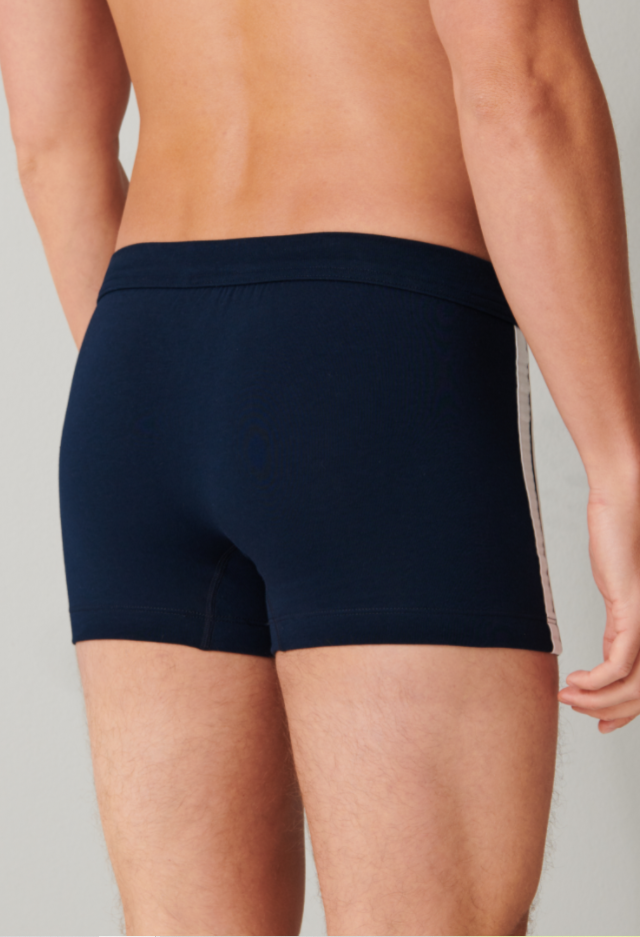 Schiesser 95/5 short, 3 pack meerkleurig met zijstrepen